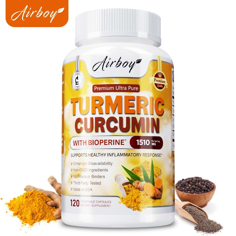 Turmeric Curcumin Capsule - Kurkuma-Curcumin-Kapseln – Fördern die Verdauung und