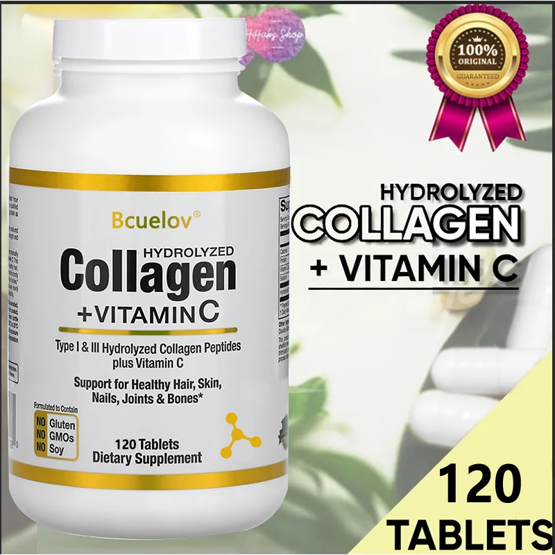 Collagen Peptide Powder - bcuelov hydrolysierte Kollagenpeptide – Nahrungsergänzungsmittel für