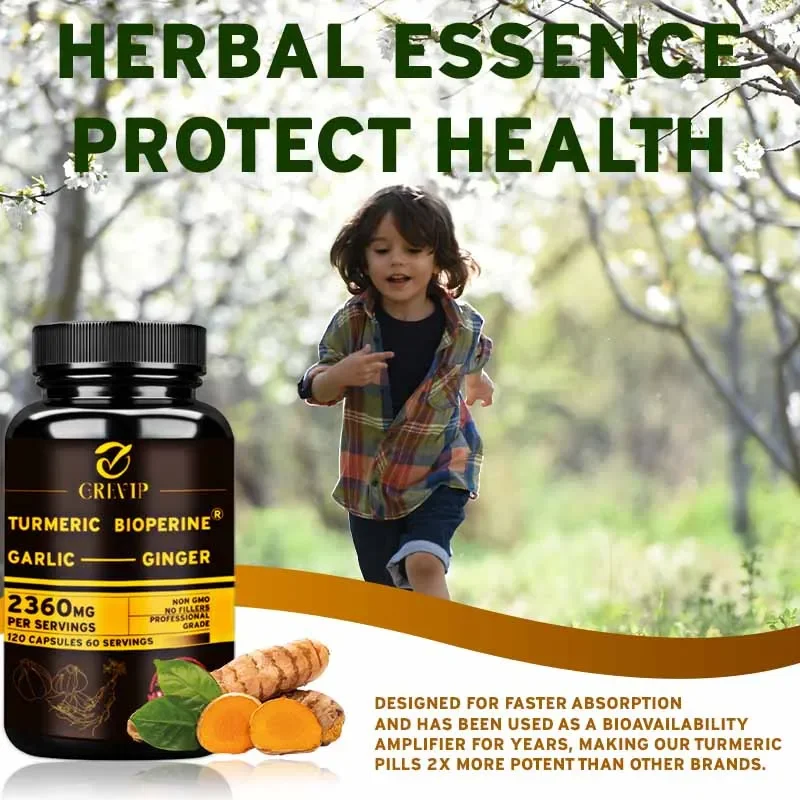4-in-1-Kurkuma-Ingwer-Ergänzun – Turmeric Curcumin Capsule Bewertung und Preis