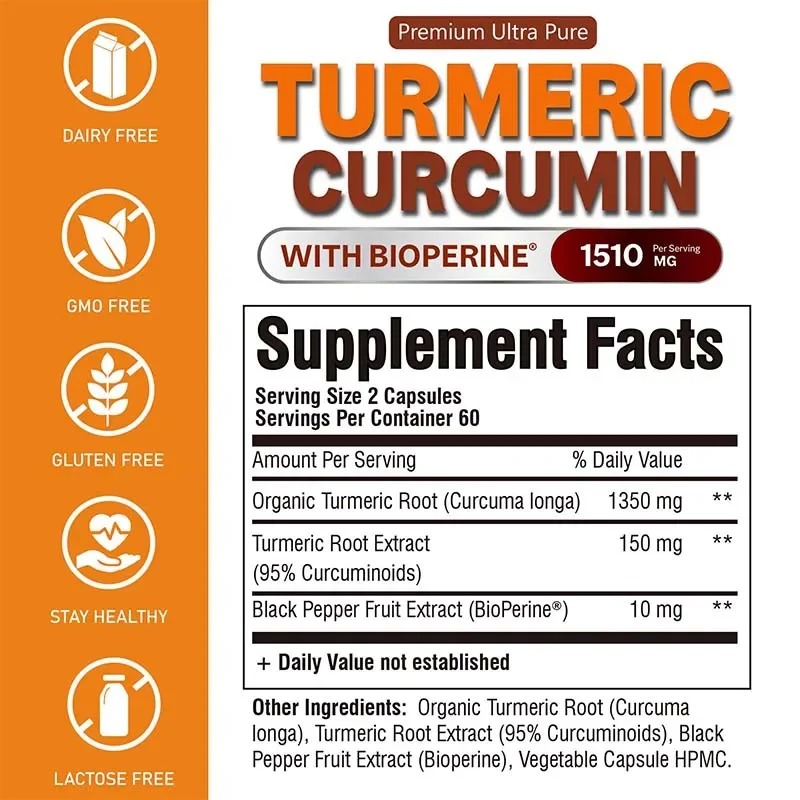 Kurkuma-Curcumin-Kapseln – För – Turmeric Curcumin Capsule Bewertung und Preis
